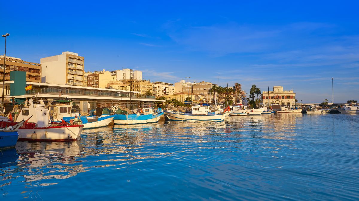 Santa Pola – fishing harbor and Tabarca ferry