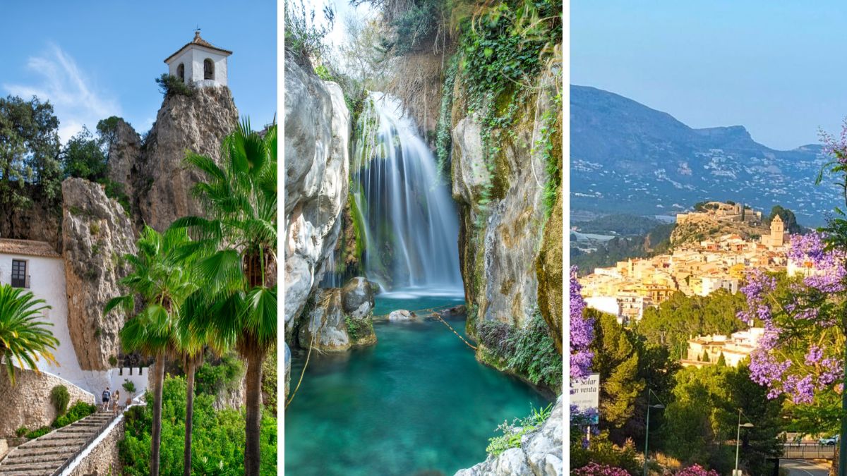 Guadalest, Algar-vízesés és Polop – hegyek és vízesések